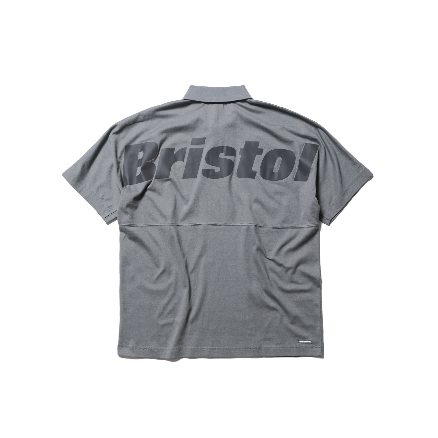 F.C.Real Bristol / BIG LOGO WIDE POLO (Gray) 背面